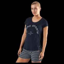 Marine Visalia T-Shirt Blue Blå