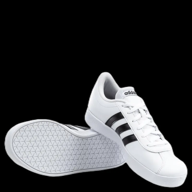 adidas VL Court 2.0 Shoes Cloud White / Core Black / Cloud White Vit Clearance