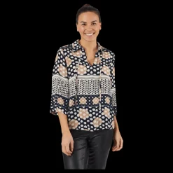 Outlet Vero Moda Vmanna 3/4 Top Wvn Ga Spe Navy Blazer