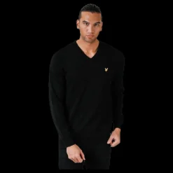 Lyle & Scott V-Neck Pullover Black Svart Hot