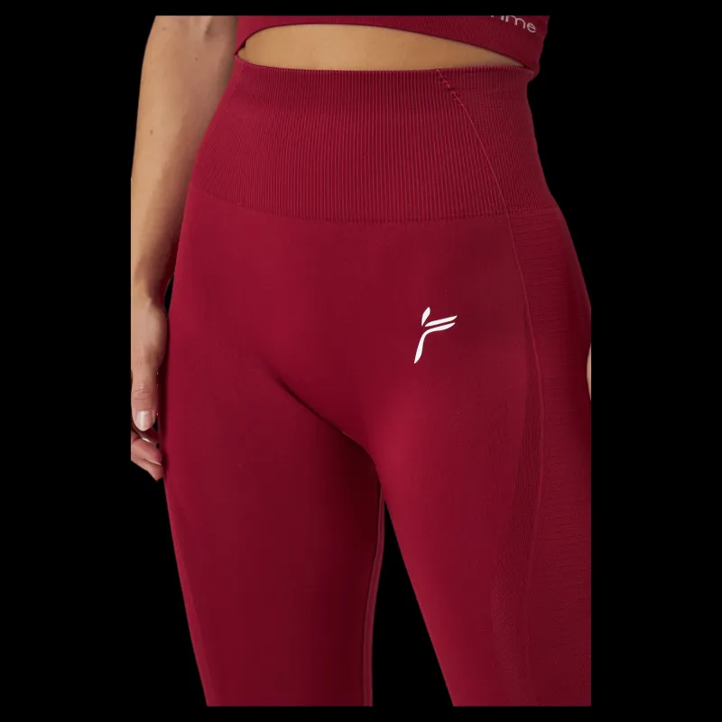 Famme Vortex Tights 2 Dark Red Röd Clearance
