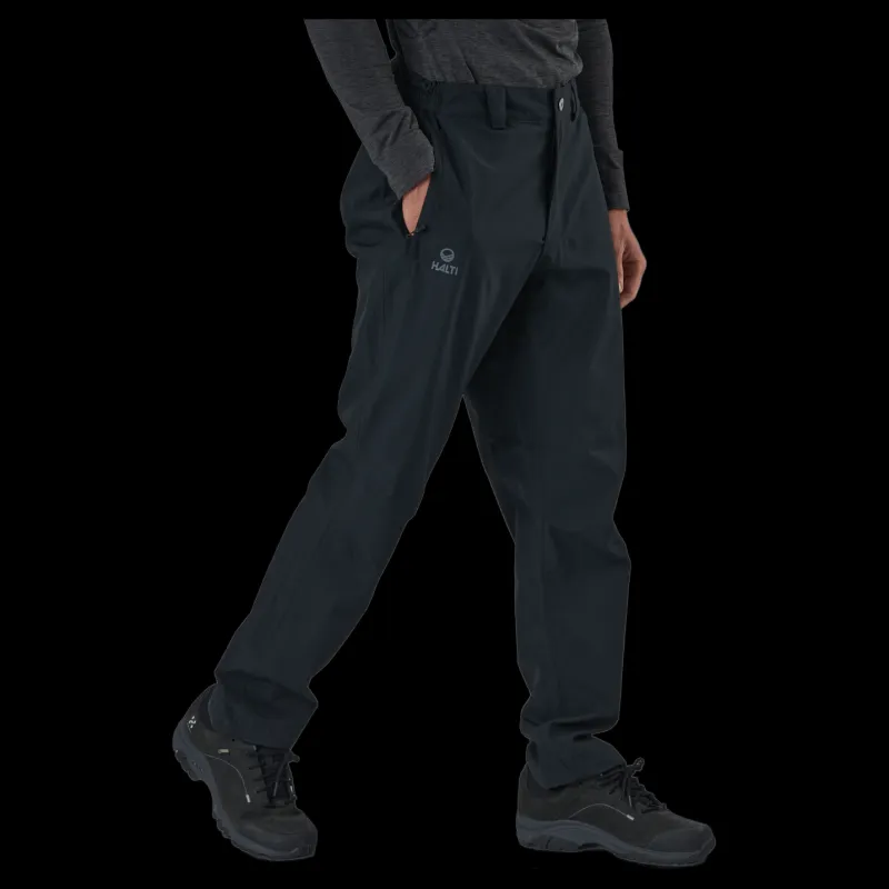 Outlet Halti Vuoksi Recy M Dx Shell Pant Black Grå