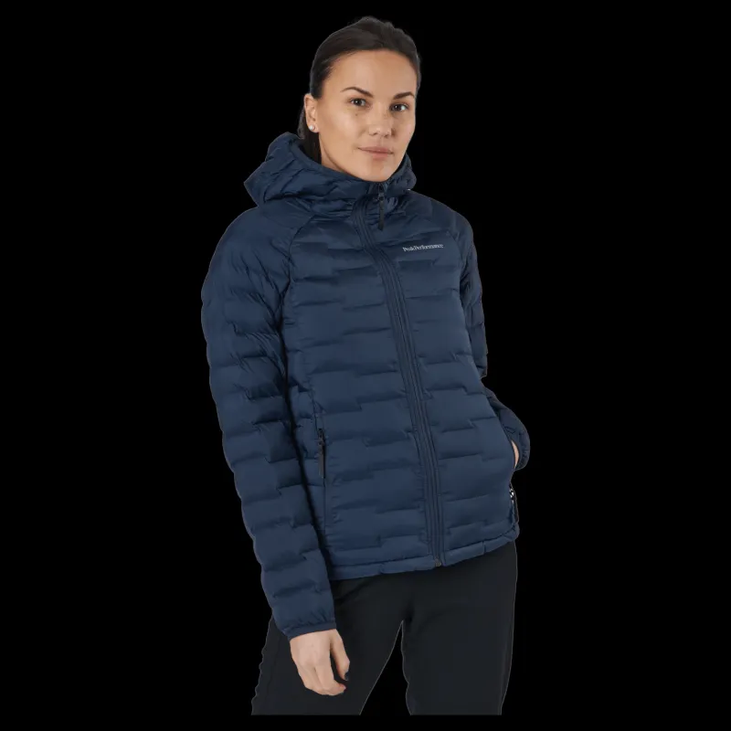 Sale Peak Performance W Argon Light Hood Jacket Blue Shadow Blå