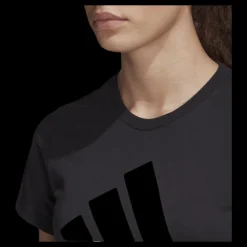 adidas W Badge Of Sport Cotton Tee - Regular Fit Black Svart New