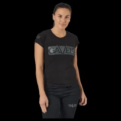 Gavelo W Black Grey Logo T-shirt Black Svart Hot
