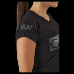 Gavelo W Black Grey Logo T-shirt Black Svart Hot