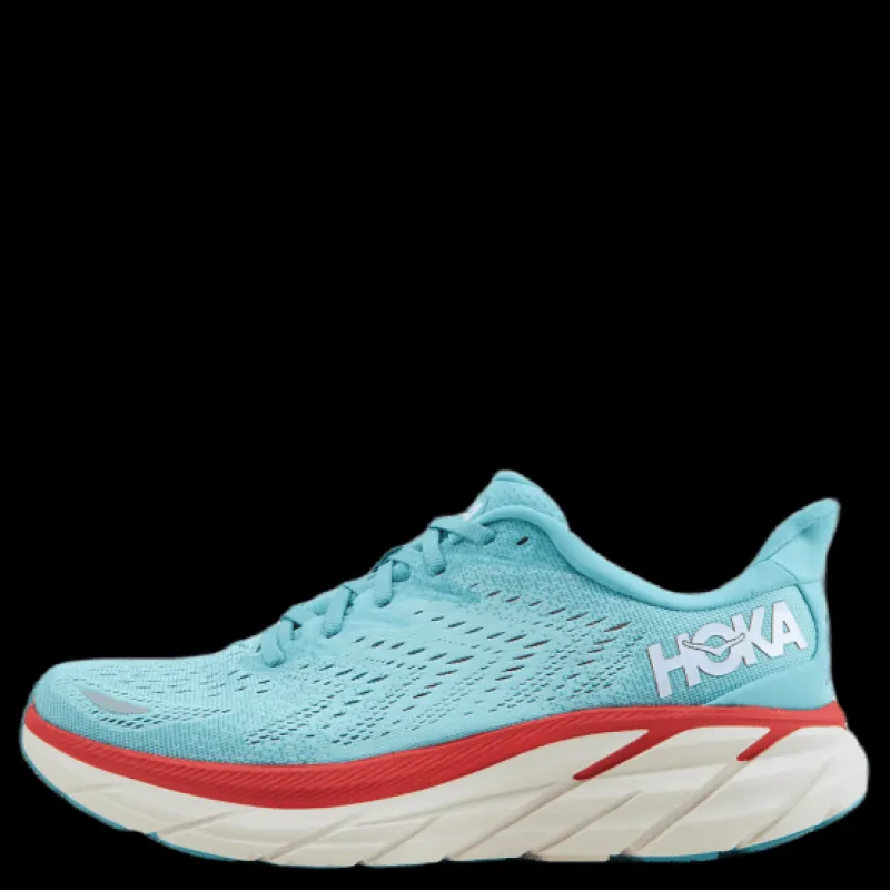 Best Hoka W Clifton 8 Aquarelle / Eggshell Blue Blå