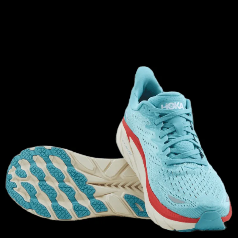 Best Hoka W Clifton 8 Aquarelle / Eggshell Blue Blå