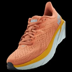 Online Hoka W Clifton 8 Sun Baked / Shell Coral Gul och Rosa