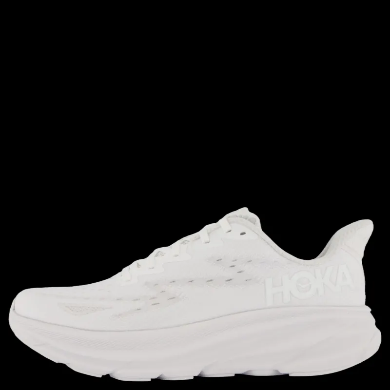Hoka W Clifton 9 White / White Vit Hot