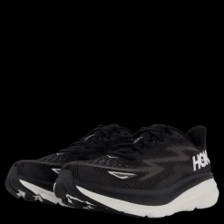 Hoka W Clifton 9 Wide Black / White Svart Sale