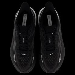 Hoka W Clifton 9 Wide Black / White Svart Sale