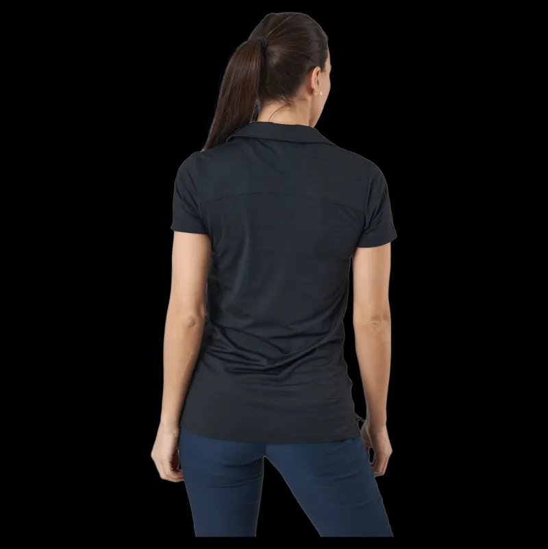Puma Golf W Cloudspun Coast Polo Puma Black Heather Svart Clearance