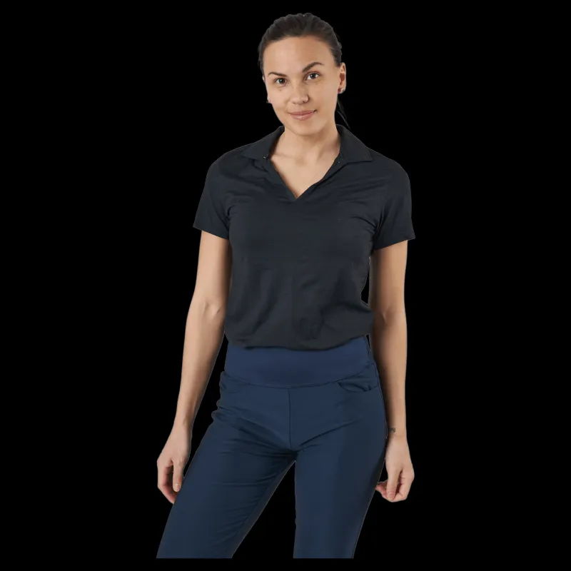 Puma Golf W Cloudspun Coast Polo Puma Black Heather Svart Clearance