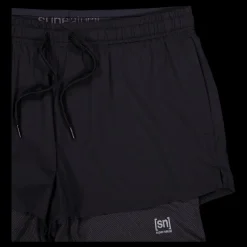 Hot Super.Natural W Double Layer Shorts Black Svart