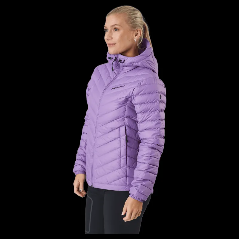New Peak Performance W Frost Down Hood Jacket Action c Lila