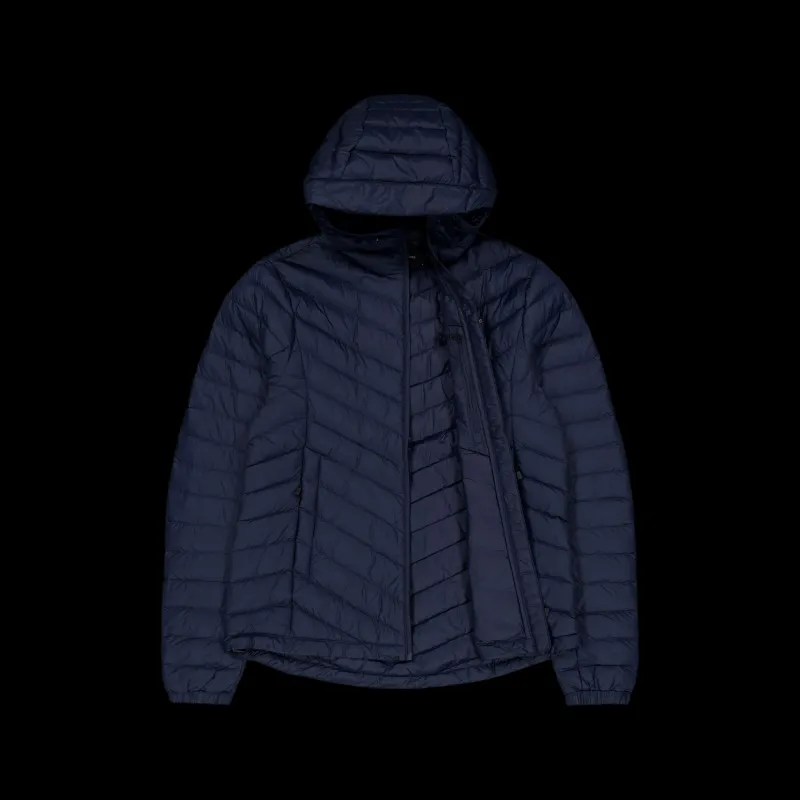 Peak Performance W Frost Down Hood Jacket Blue Shadow Online