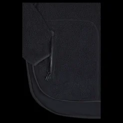 Svea W. Half Zip Pile Black Svart Clearance