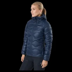 Peak Performance W Helium Down Hood Jacket Blue Shadow Blå New