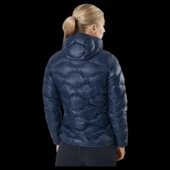 Peak Performance W Helium Down Hood Jacket Blue Shadow Blå New