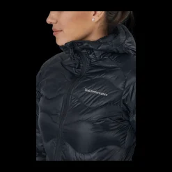 Sale Peak Performance W Helium Down Hood Jacket Black Svart