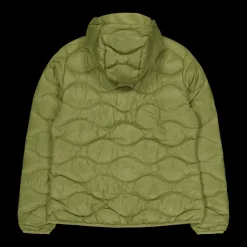 Peak Performance W Helium Down Hood Jacket Snap Green New