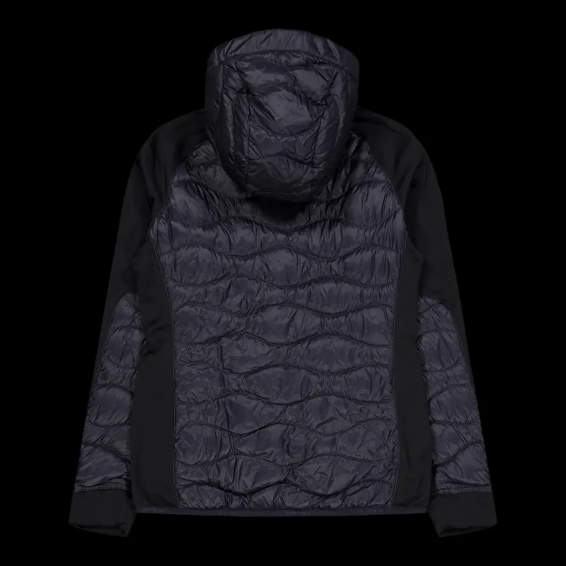 Outlet Peak Performance W Helium Down Hybrid Hood Black Svart