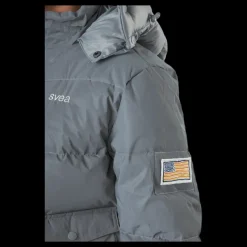 Svea W. Hooded Reflective Puffer Ja Silver Discount