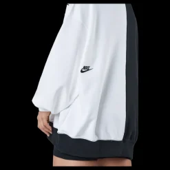 Nike W Nsw Ft Flc Oos Crew Dnc Black/white Svart och Vit Best