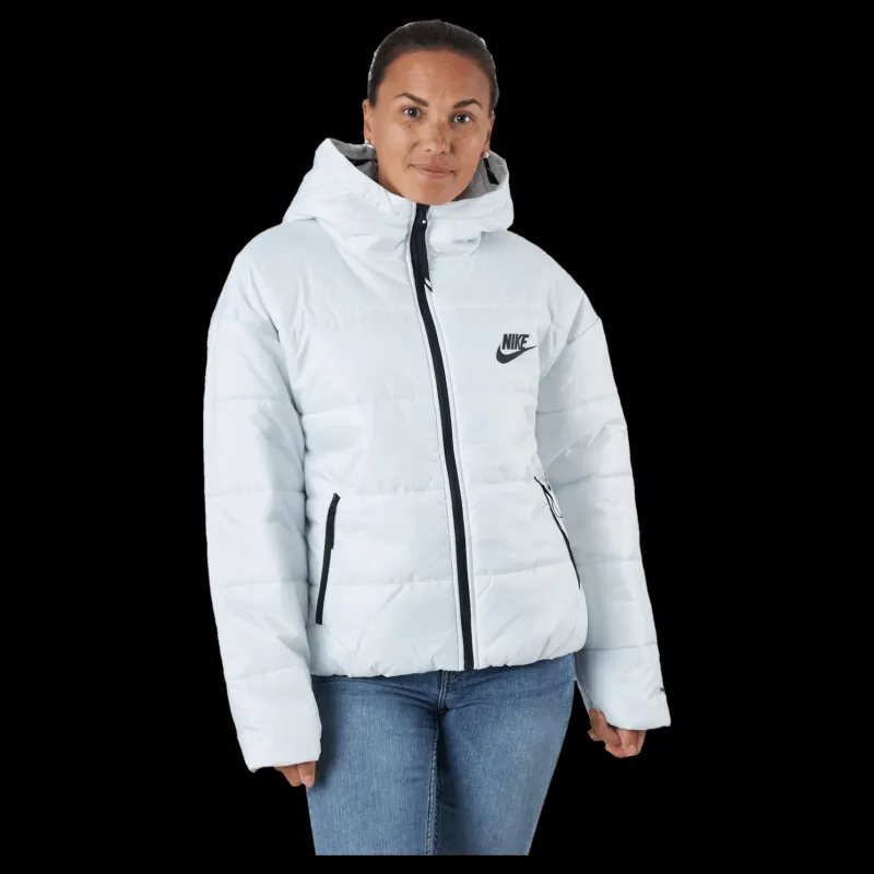 Nike W Nsw Syn Tf Rpl Hd Jkt Summit White/summit White/blac Svart och Vit Outlet
