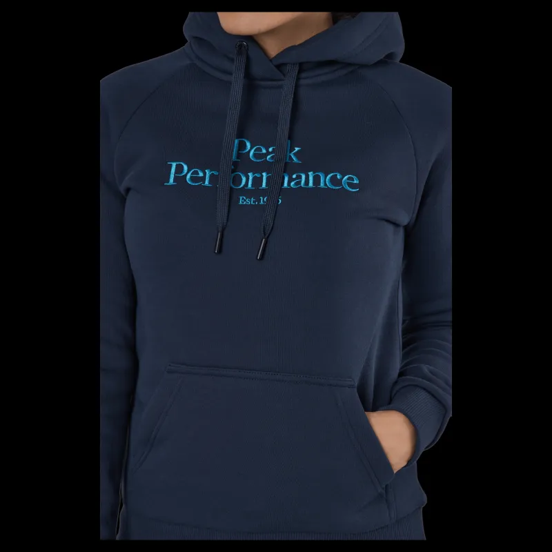 Peak Performance W Original Hood Blue Shadow Blå Hot