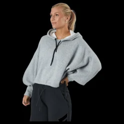 adidas W Pr Hoodie Rlx Fleece Medium Grey Heather Grå New