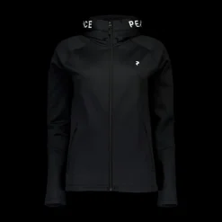 Peak Performance W Rider Zip Hood Black Svart New