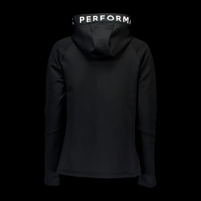 Peak Performance W Rider Zip Hood Black Svart New