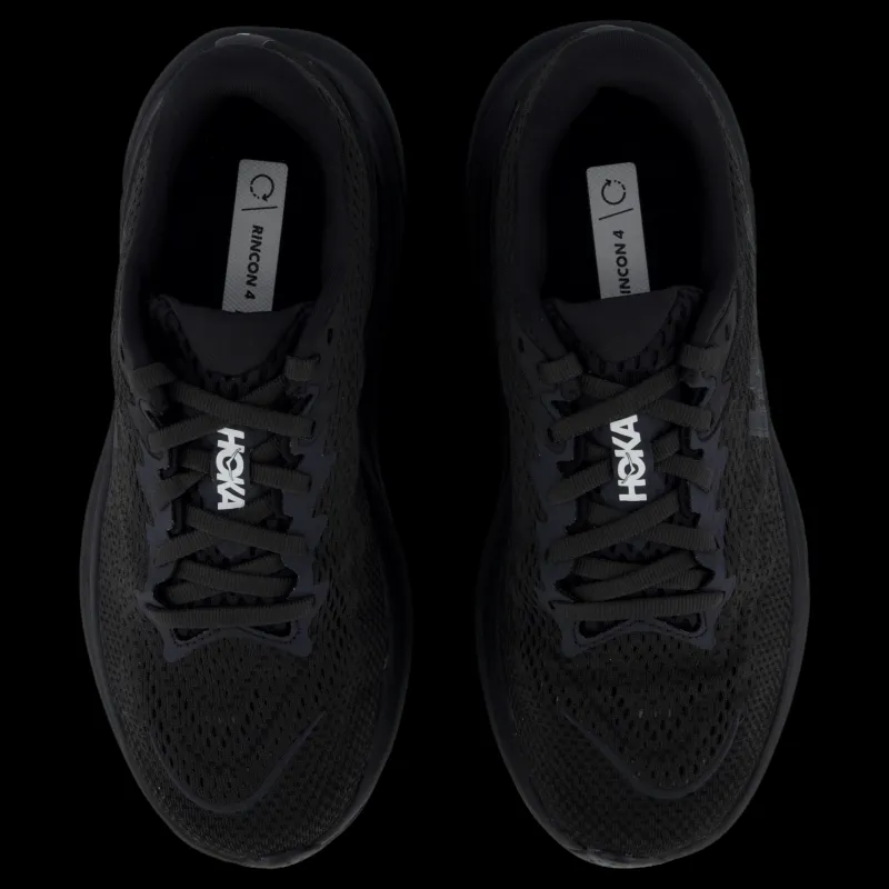 Hoka W Rincon 4 Black / Black Svart Clearance