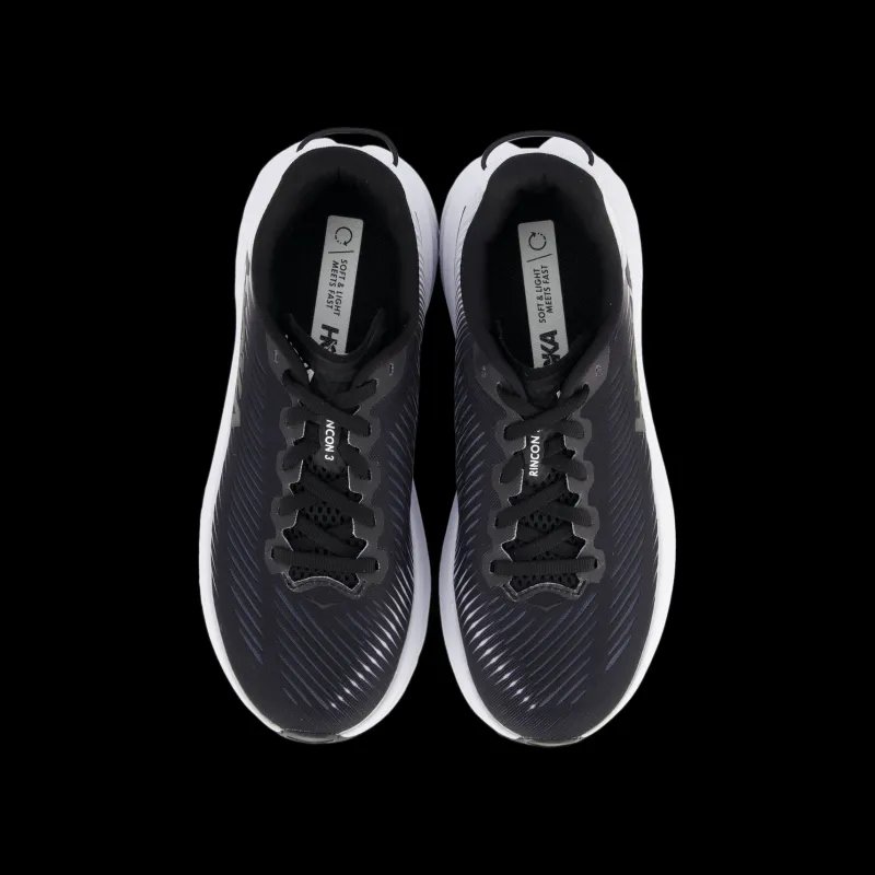 Hoka W Rincon 3 Black / White Svart New