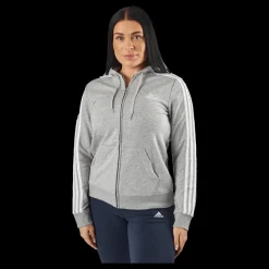 adidas W 3s Ft Fz Hd Mgreyh/white Grå Discount