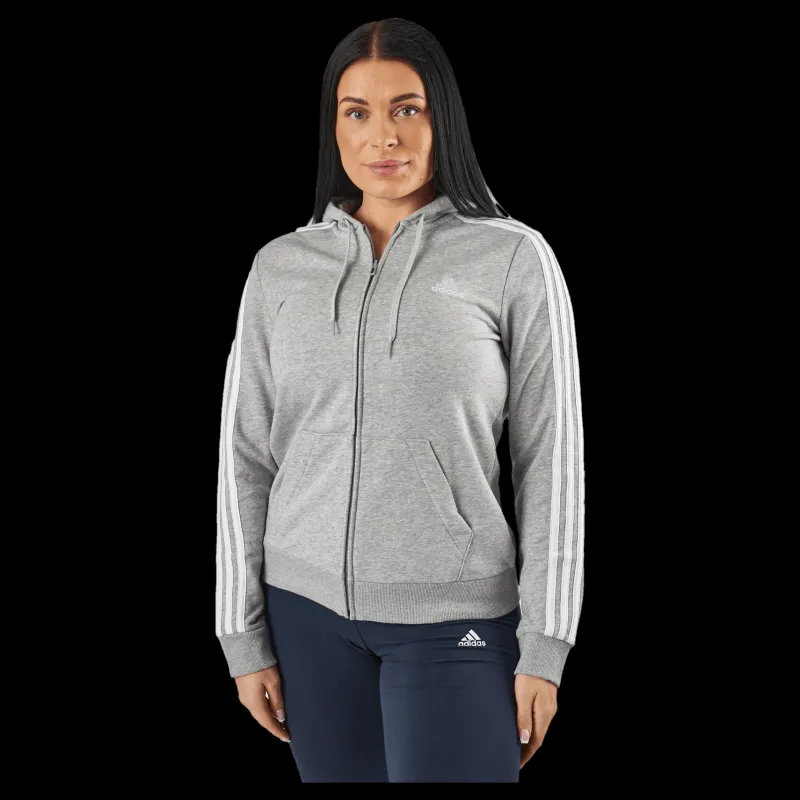 adidas W 3s Ft Fz Hd Mgreyh/white Grå Discount