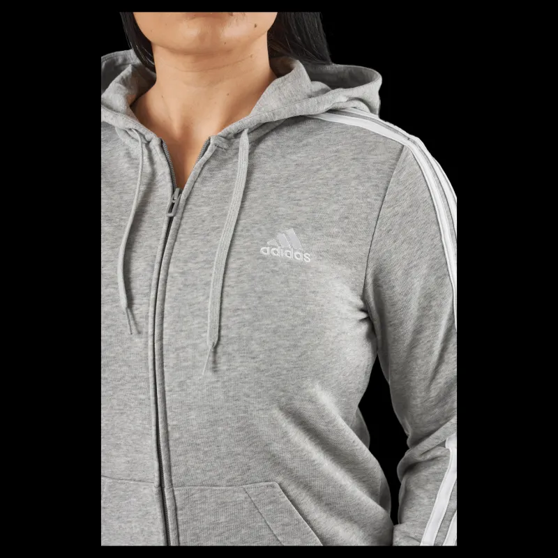 adidas W 3s Ft Fz Hd Mgreyh/white Grå Discount