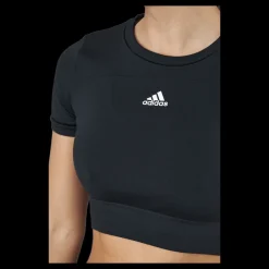 Sale adidas W Sml Fit T Black/white Svart