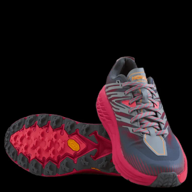 Hoka W Speedgoat 4 Castlerock / Paradise Pink Rosa Best