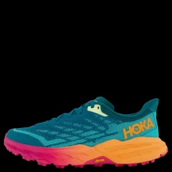 New Hoka W Speedgoat 5 Deep Lake / Ceramic Blå
