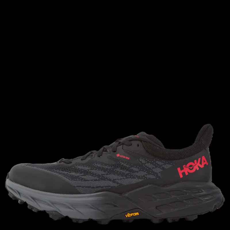 Hoka W Speedgoat 5 Gtx Ice Black / Black Svart Clearance