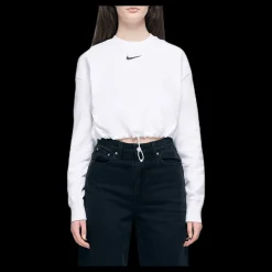 Nike W Sportswear Swoosh Crew White Vit Clearance