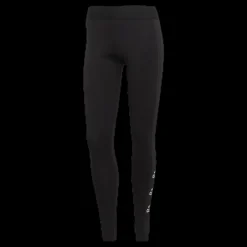 adidas W Stacked Logo Cotton Tights Black / White Svart Discount