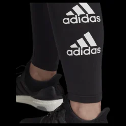 adidas W Stacked Logo Cotton Tights Black / White Svart Discount