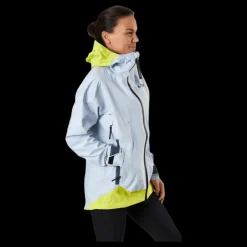 adidas W Terrex Myshelter Gore-Tex Active Jacket Halo Blue / Acid Yellow Grå och Gul Hot