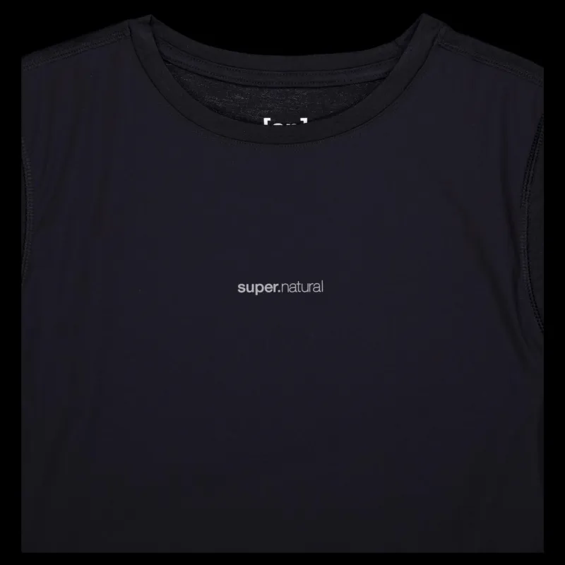 Discount Super.Natural W Windbreaker Tee Black Svart