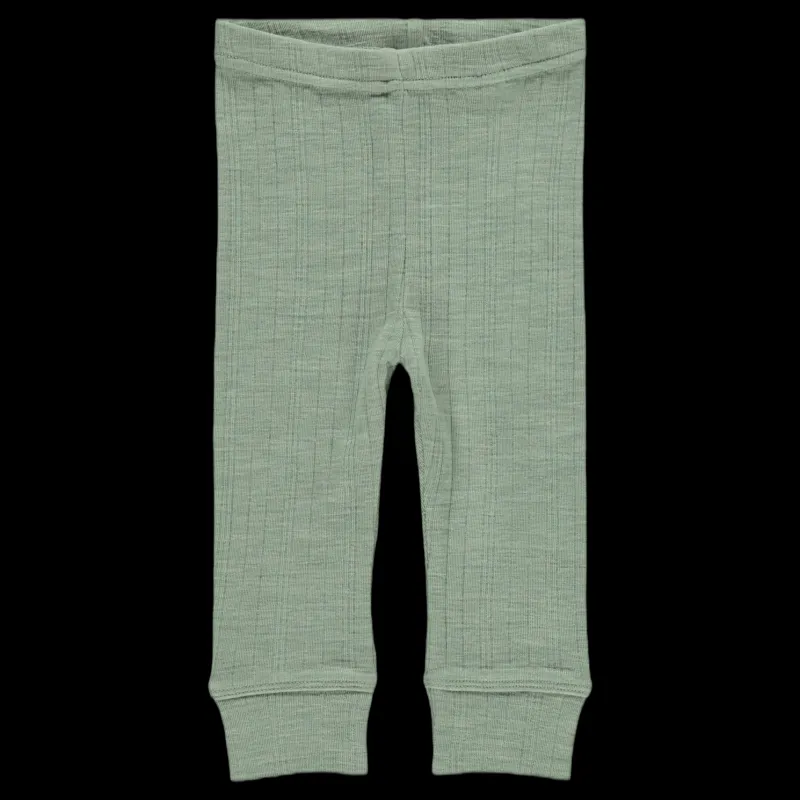 Name It Wang Wool Needle Longjohn Green Grön