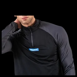 New Newline Warm Zip Shirt Black/Grey Svart och Grå